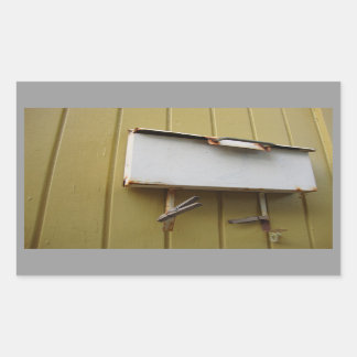 Postfachaufkleber Rechteckiger Aufkleber