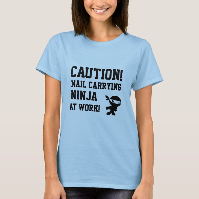 Postfördermaschine Ninja T - Shirt (Vorderseite)