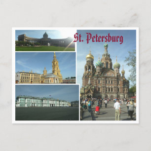 Postheilige petersburg postkarte