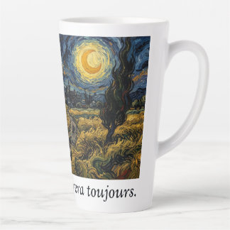 Postimpressionistische Sternennacht-Weizenfeld-Kun Milchtasse