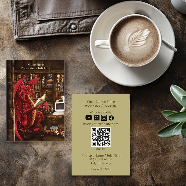 Posting Dragon Business Card Visitenkarte (Von Creator hochgeladen)