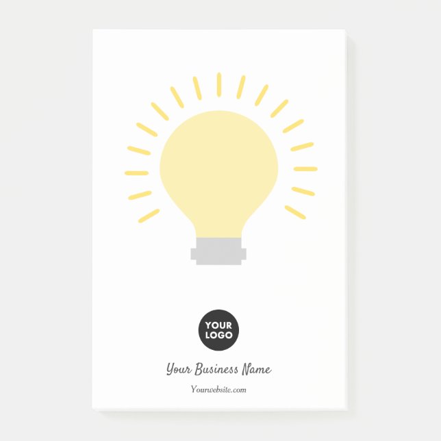 Postit-Hinweise für Ihr Logo-Leuchtpult Post-it Klebezettel (Vorderseite)