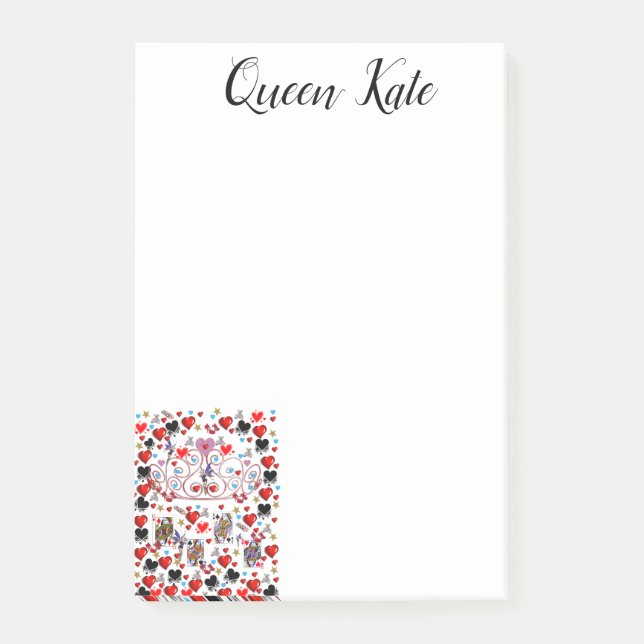 Postit Notes Queen Cards Post-it Klebezettel (Vorderseite)