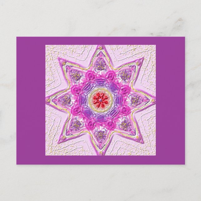 Postkarte 02 "Star of Violet" (Vorderseite)