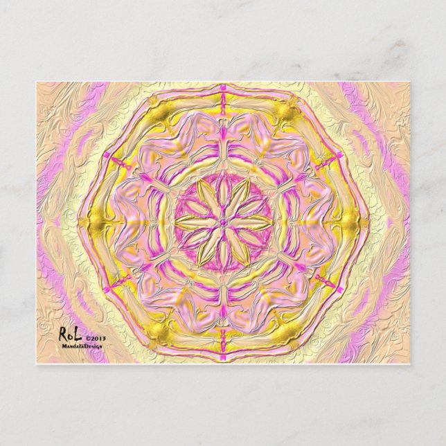 Postkarte 19 "Violet Daisy" (Vorderseite)