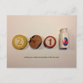 Postkarte 2012 für das neue Jahr