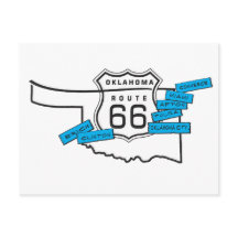 Postkarte 66 Oklahoma