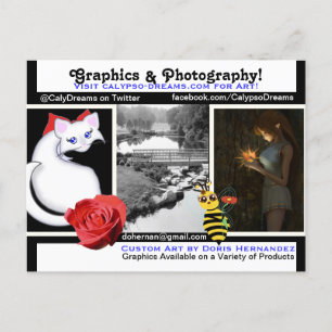 Postkarte A* Grafik-Mix-Visitenkarte
