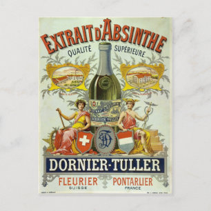 Postkarte Absinthe Dornier-Tuller