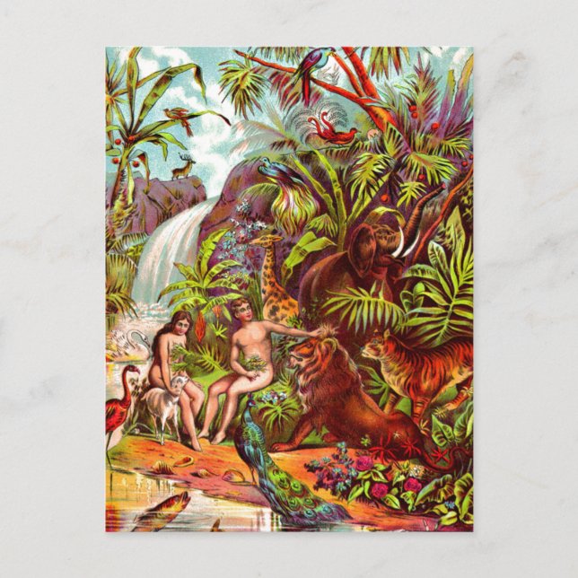 Postkarte Adam und Eve (Vorderseite)