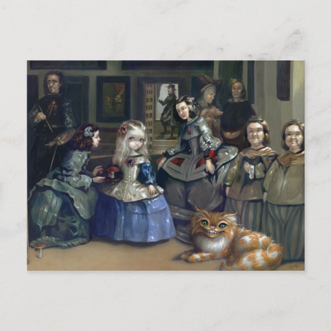 Postkarte "Alice and Las Meninas" (Vorderseite)