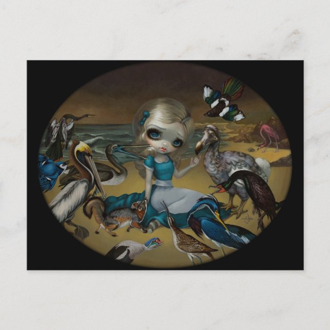 Postkarte "Alice and the Audubon Birds" (Vorderseite)