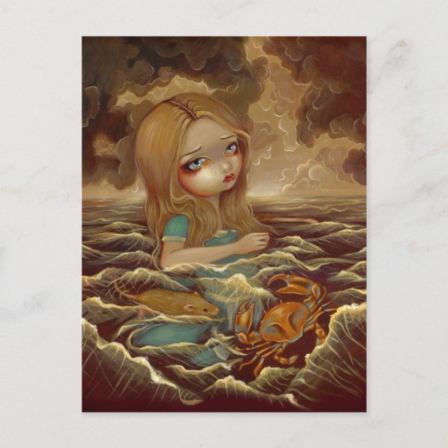 Postkarte "Alice in the Pool of Tars" (Vorderseite)