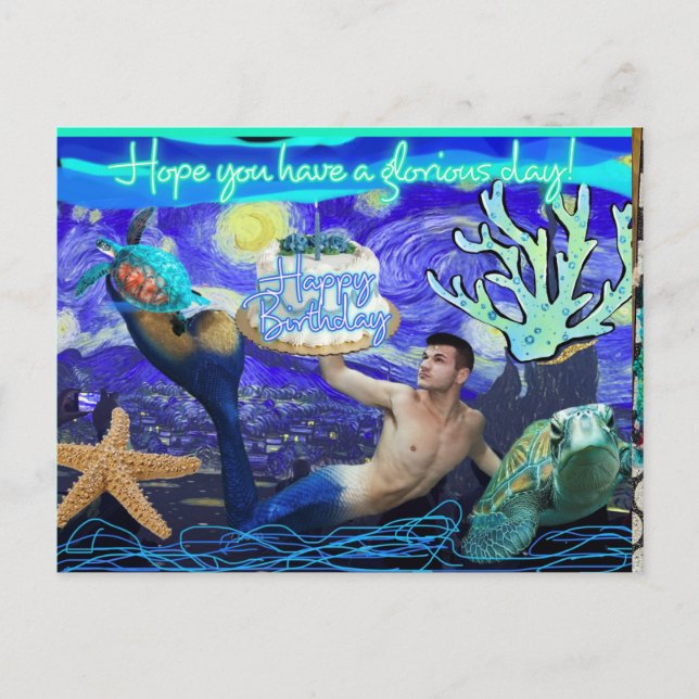 Postkarte Alles Gute zum Geburtstag (Vorderseite)