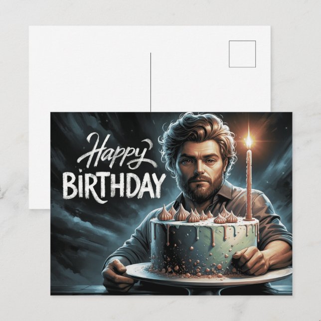 Postkarte Alles Gute zum Geburtstag 2026 (Vorne/Hinten)