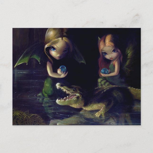 Postkarte "Alligator Magic" (Vorderseite)