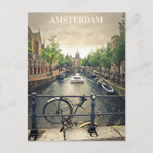 Postkarte Amsterdam (Vorderseite)