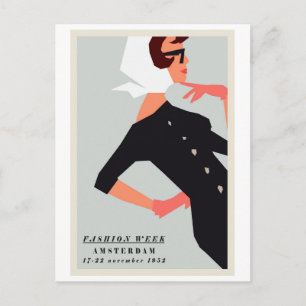 Postkarte - Amsterdam Fashion Week 1952
