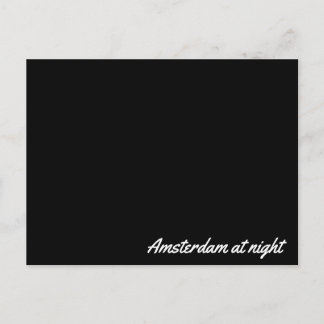 Postkarte Amsterdam nachts
