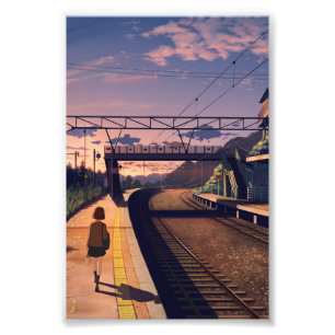 Postkarte Anime Art Fotodruck