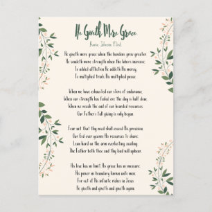 Postkarte Annie Johnson Flint Er gibt mehr Graz