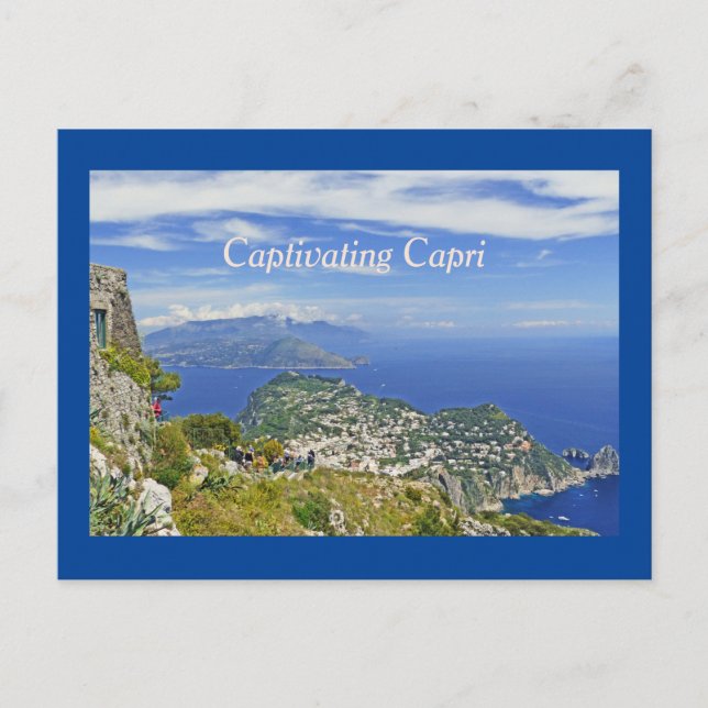 Postkarte/ Ansicht Capri von oben Monte Solaro Postkarte (Vorderseite)
