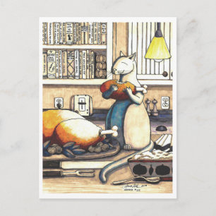 Postkarte: Antik in der Küche Postkarte