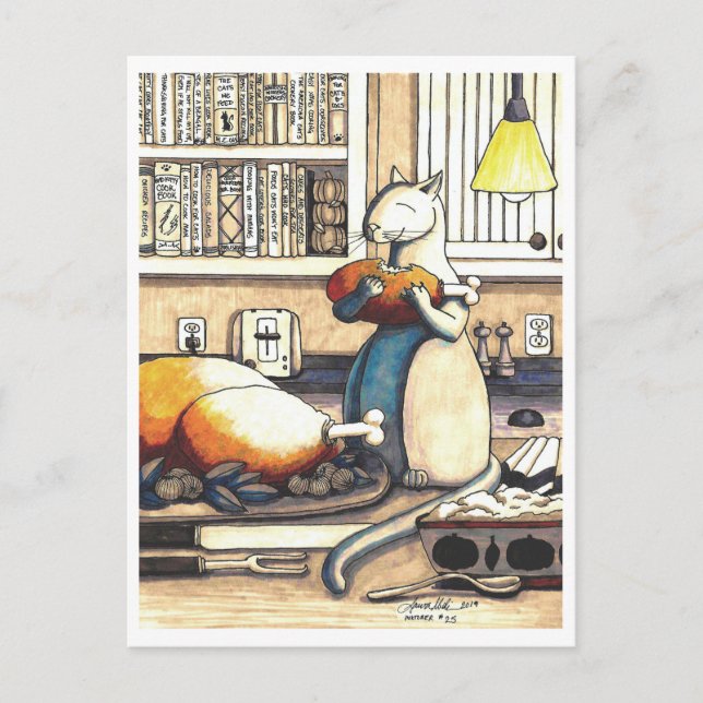 Postkarte: Antik in der Küche Postkarte (Vorderseite)