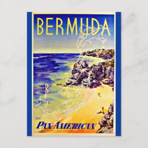 Postkarte-Antik Reise-Bermuda Postkarte