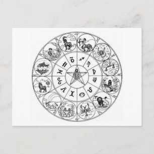 Postkarte-Antike Astrologie/Wahrsagerei-3 Postkarte