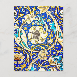 Postkarte-Antike Stoffe/Mode-William Morris 20 Postkarte