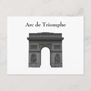Postkarte: Arc de Triomphe Postkarte