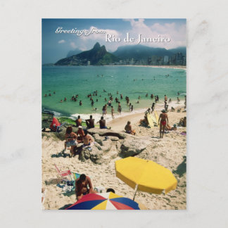 Postkarte "Arpoador Beach, Rio de Janeiro"