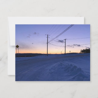 Postkarte auf der echten Landschaft