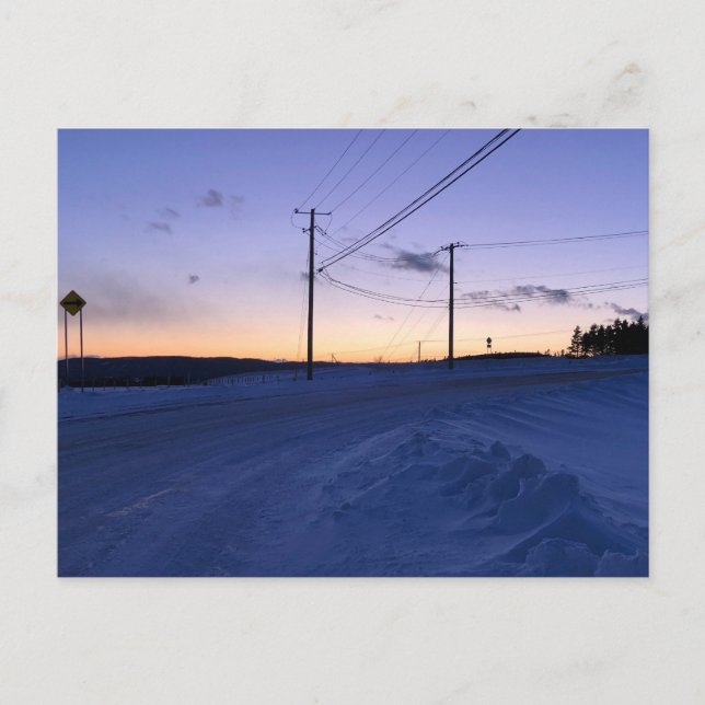 Postkarte auf der echten Landschaft (Vorderseite)