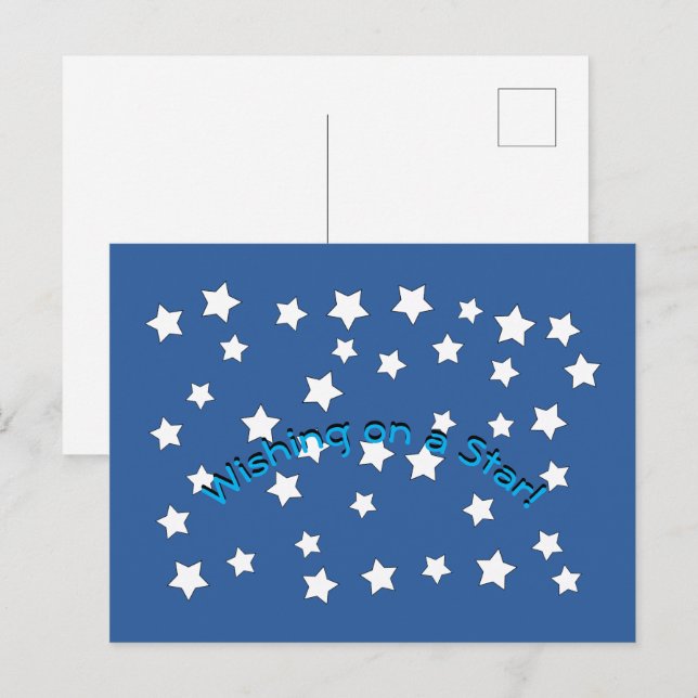 Postkarte - Auf einen Stern wünschen #2 (Vorne/Hinten)