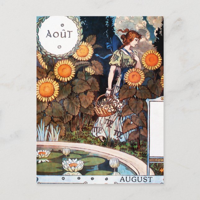 Postkarte:  August Auot Postkarte (Vorderseite)