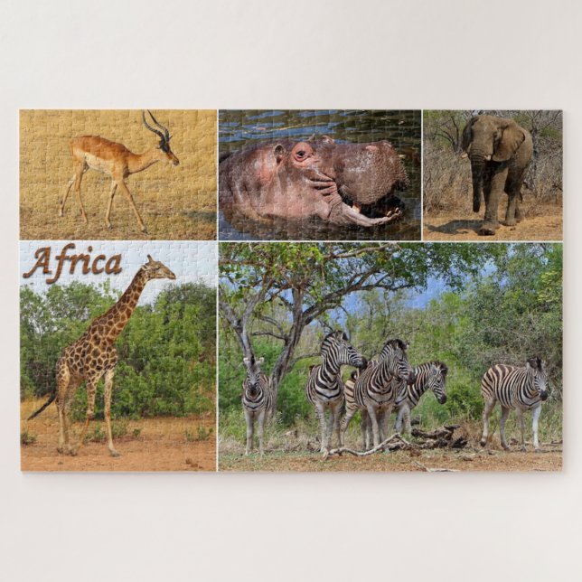 Postkarte aus Afrika Puzzle (Horizontal)