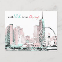 Postkarte aus Chicago