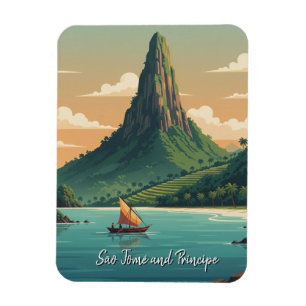 Postkarte aus São Tomé und Príncipe Magnet