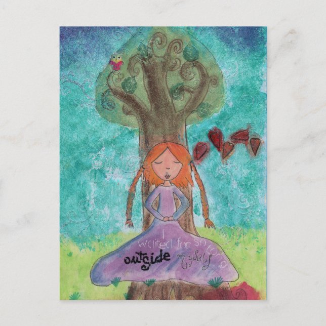 Postkarte "Außerhalb meines Selbst" (Vorderseite)