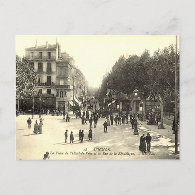 Postkarte, Avignon Postkarte (Vorderseite)
