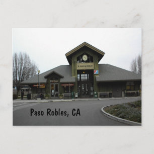 Postkarte: Bahnhof Paso Robles im Winter Postkarte