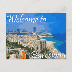 Postkarte Barcelonas Spanien