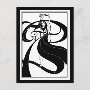 Postkarte: Beardsley Illustration Postkarte
