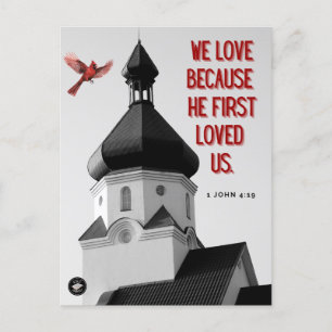 Postkarte - Bibelvers zur Erinnerung - 1. Johannes