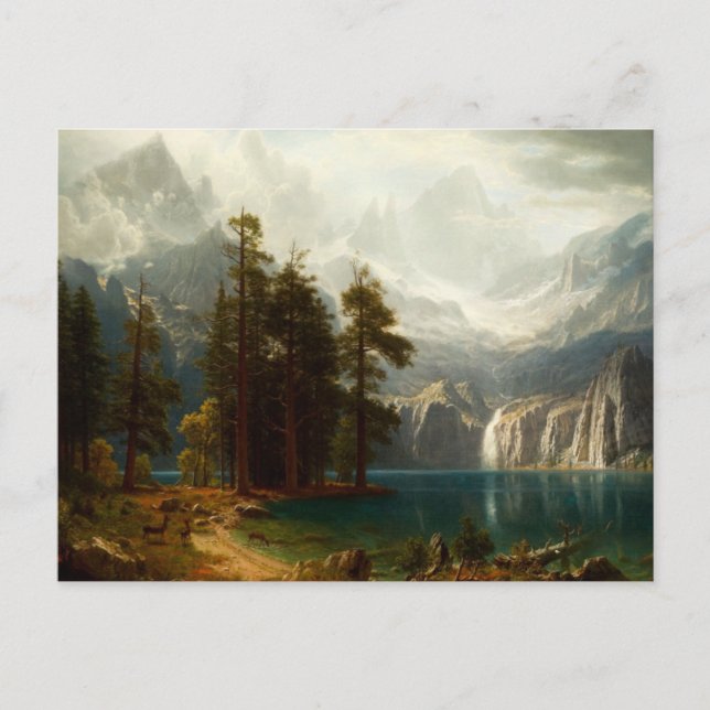 Postkarte Bierstadt Sierra Nevadas (Vorderseite)