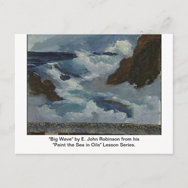 Postkarte "Big Wave" (Vorderseite)