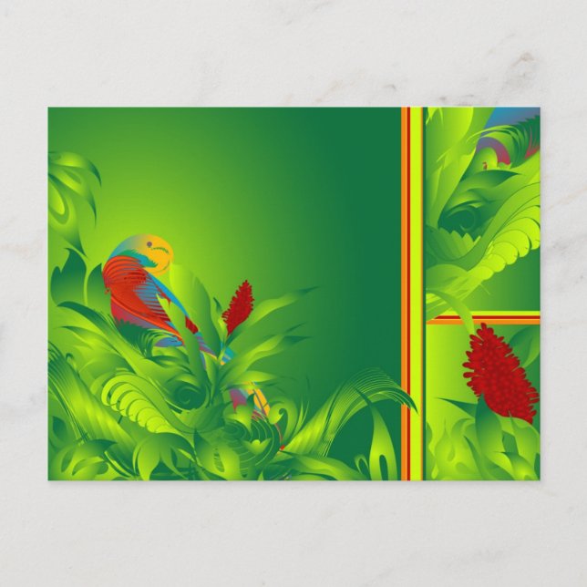 Postkarte Bird O'Paradise (Vorderseite)