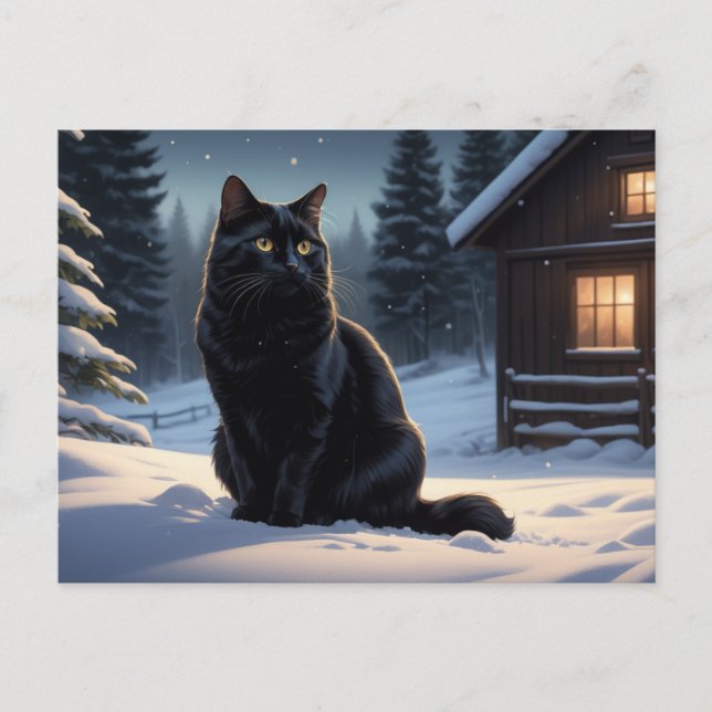 Postkarte Black Cat Reihe 2 07 (Vorderseite)